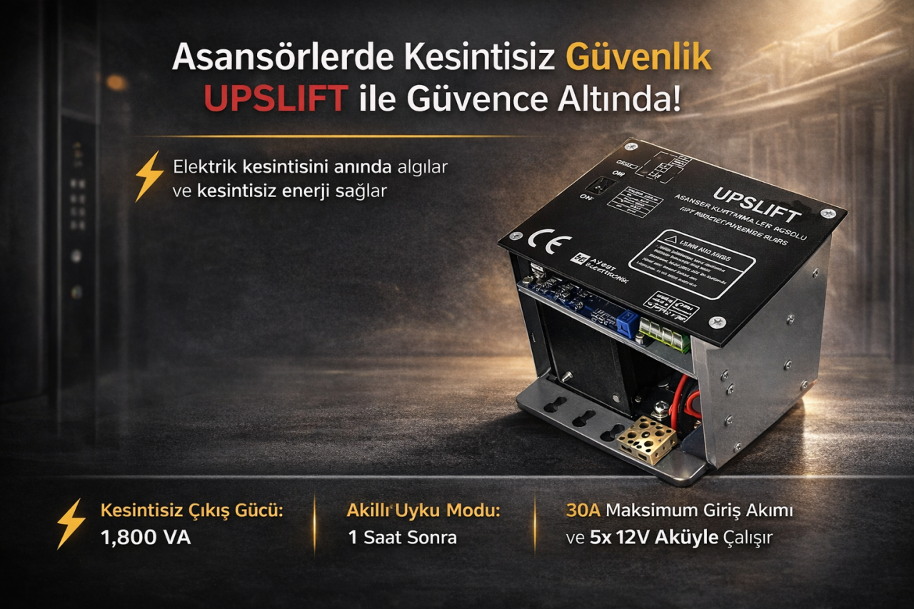 UPSLIFT Asansör UPS Sistemi – Elektrik Kesintilerinde Güvenli Kurtarma Çözümü