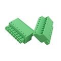 Term. Block 3.81mm 8P Female Green 180° [KF2EDGKC]