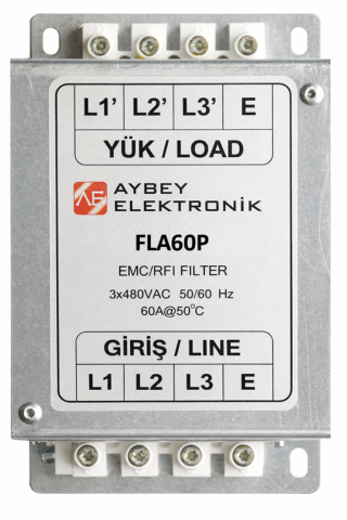 EMC FİLTRE 60A FLA60P 3 FAZ