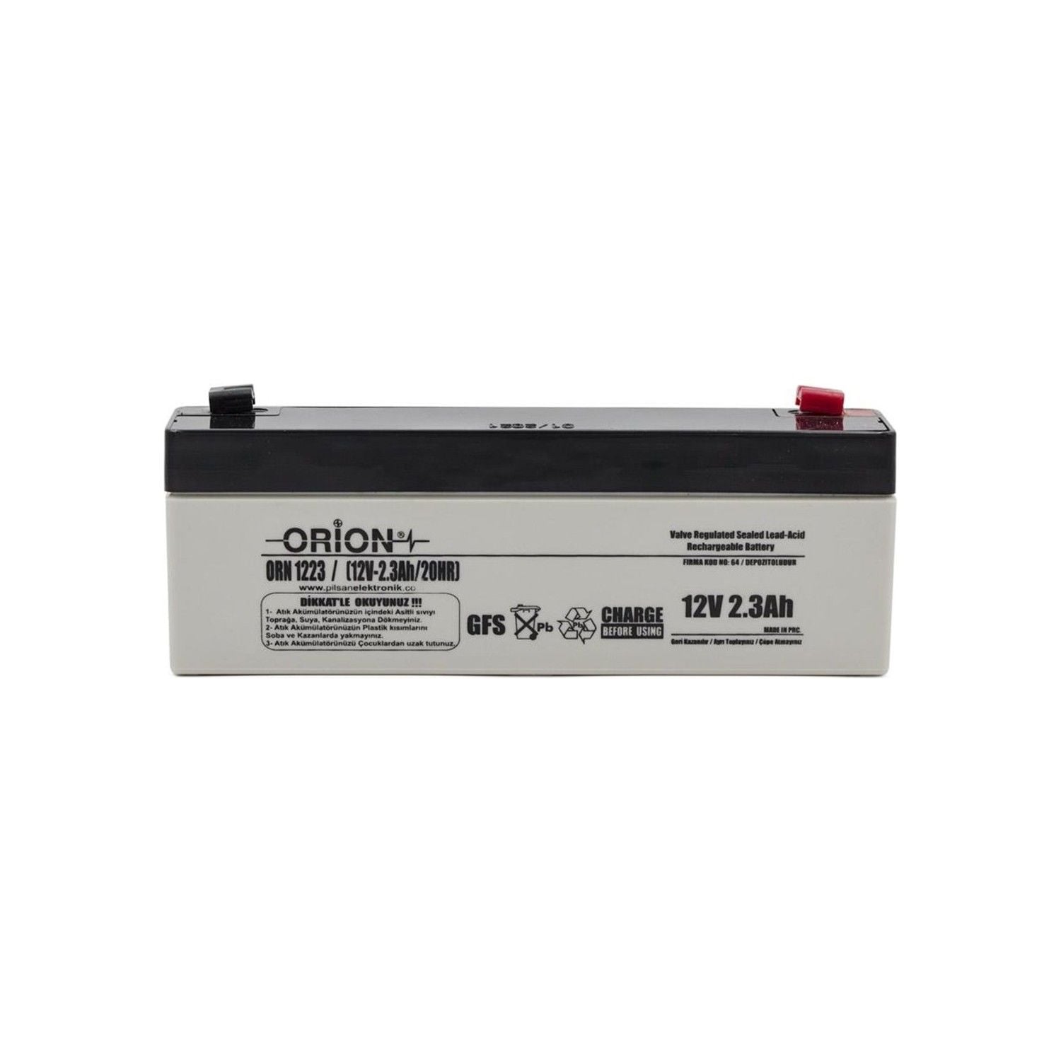 12V 2.3Ah Bakımsız Kuru Akü