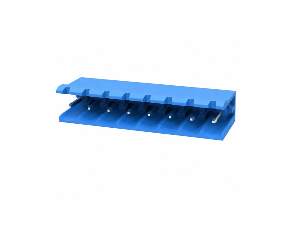 TERM BLOCK MALE 5.08MM 8P 90 2SIDE BLUE [ZB2EDGR-5.08-8P]