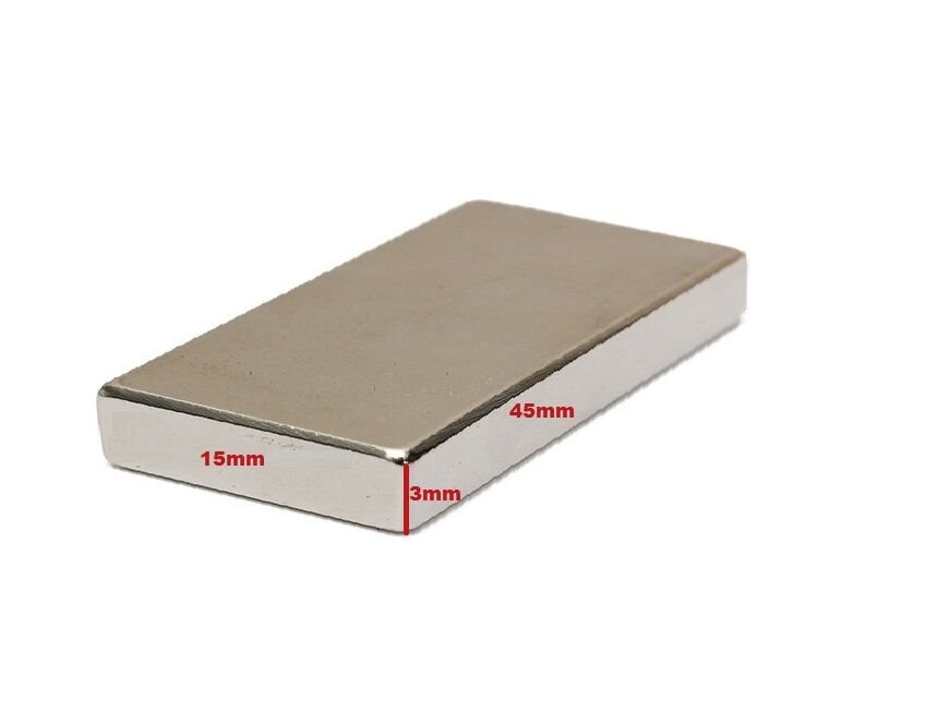 MIKNATIS 45X15X3 MM N35  ÇİNKO KAPLAMA