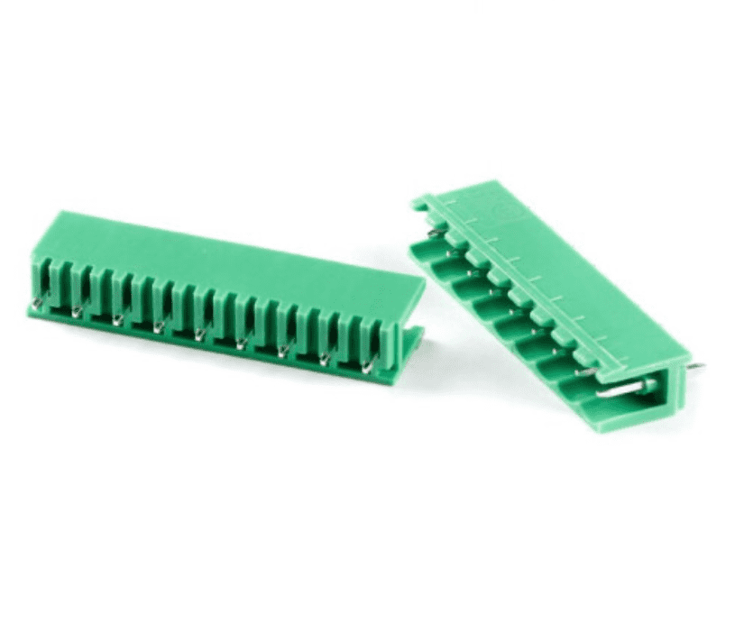 TERM BLOCK MALE 5.08MM 9P 180° 2SIDE GREEN