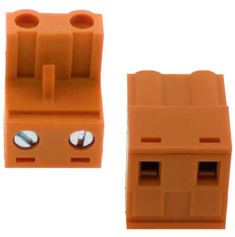 TERM BLOCK PLUG 7.62MM 2P STR ORANGE [ZB2EDGK-7.62-2P]
