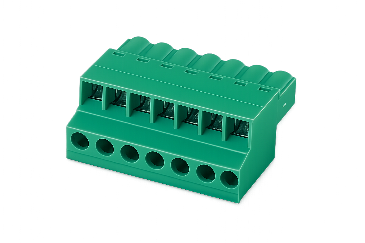 TERM BLOCK PLUG 5.08MM 9P 180/180 GREEN