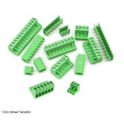 Terminal Block Plug 5.08mm 6 Pin 180° Yeşil Konnektör