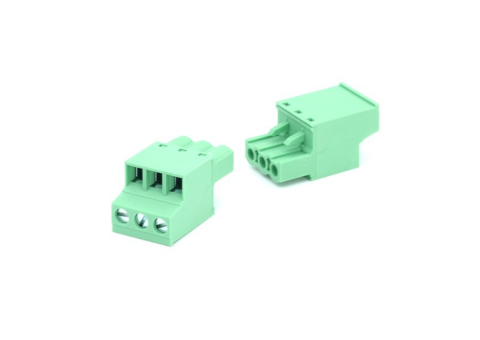 TERM BLOCK PLUG 5.08MM 3P 180/180 GREEN