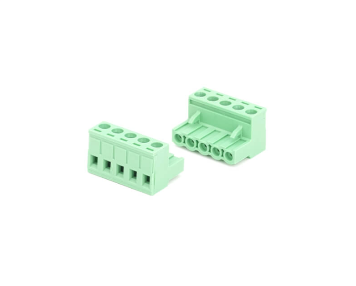 TERM BLOCK PLUG 5.08MM 5P STR GREEN
