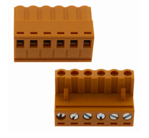 TERM BLOCK PLUG 5.08MM 6P STR ORANGE [ZB2EDGK-5.08-6P]