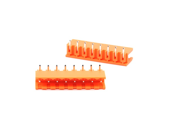 TERM BLOCK MALE 5.08MM 8P 90 2SIDE ORANGE [ZB2EDGR-5.08-8P]