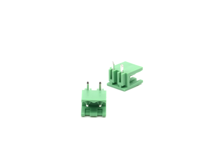 TERM BLOCK MALE 5.08MM 2P 90° 2SIDE GREEN