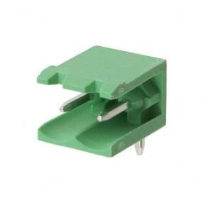 TERM BLOCK MALE 5.08MM 2P 90° 2SIDE GREEN