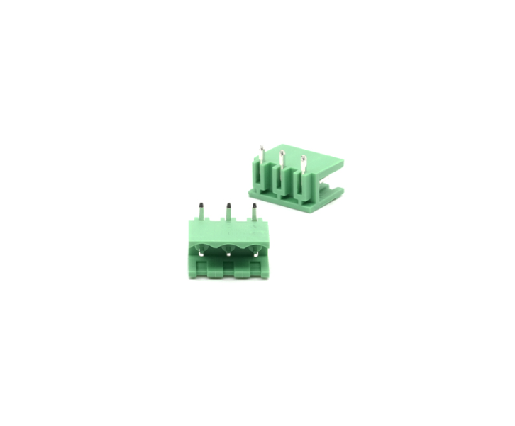 TERM BLOCK MALE 5.08MM 3P 90° 2SIDE GREEN