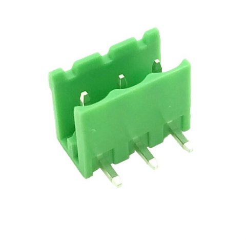 TERM BLOCK MALE 5.08MM 3P 90° 2SIDE GREEN