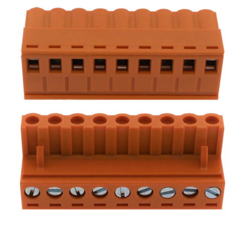 TERM BLOCK PLUG 5.08MM 9P STR ORANGE [ZB2EDGK-5.08-9P]
