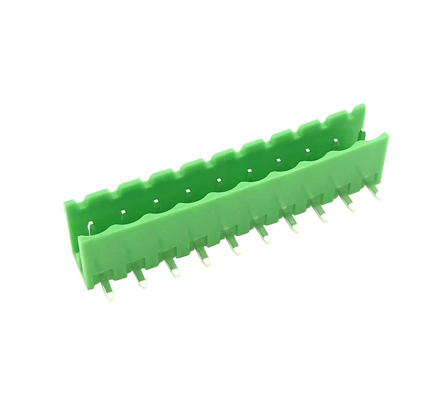 TERM BLOCK MALE 5.08MM 10P 90 2SIDE GREEN