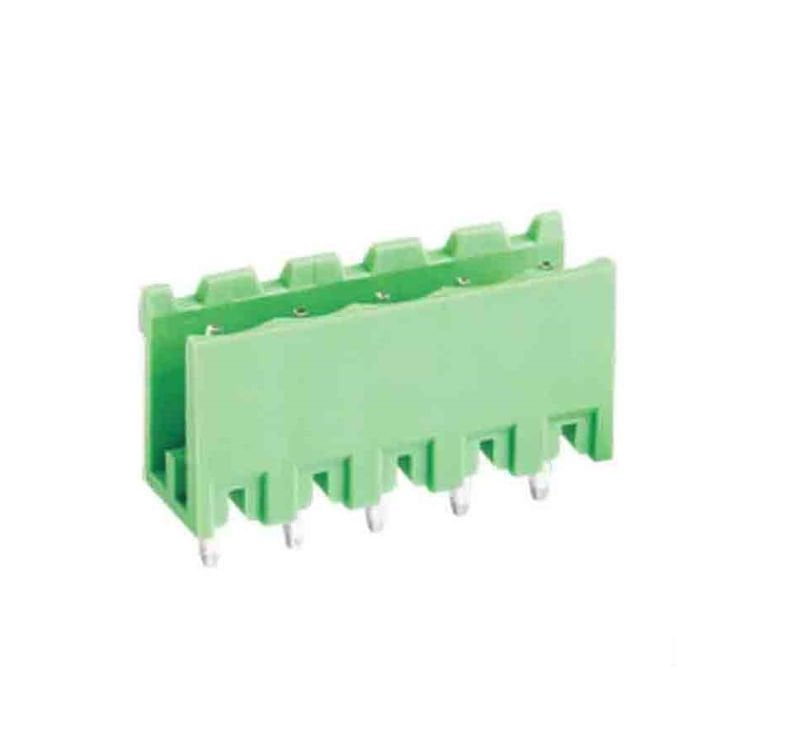 TERM BLOCK MALE 5.08MM 5P 180° 2SIDE GREEN