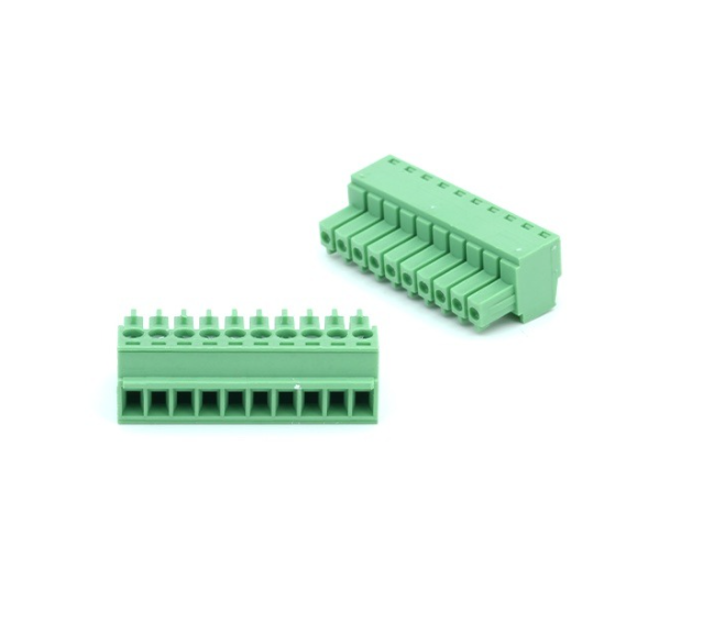 TERM BLOCK PLUG 3.81MM 10P STR GREEN