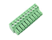 TERM BLOCK PLUG 3.81MM 10P STR GREEN