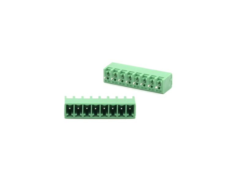 TERM BLOCK MALE 3.81MM 8P 180° 4SIDE GREEN