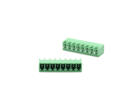 TERM BLOCK MALE 3.81MM 8P 180° 4SIDE GREEN