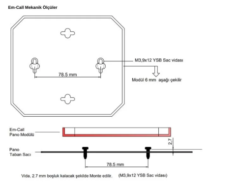 EM-CALL28 Çift Yönlü Haberleşme Sistemi (2G)+ Harici Metal Haberleşme Kutusu