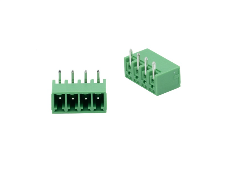 TERM BLOCK MALE 3.81MM 4P 90 4SIDE GREEN