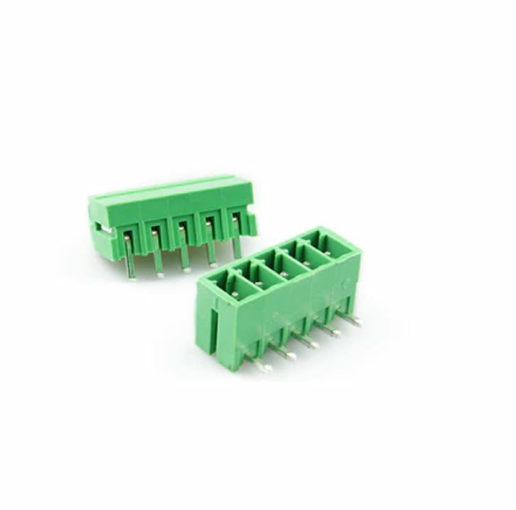 TERM BLOCK MALE 3.81MM 5P 90° 4SIDE GREEN