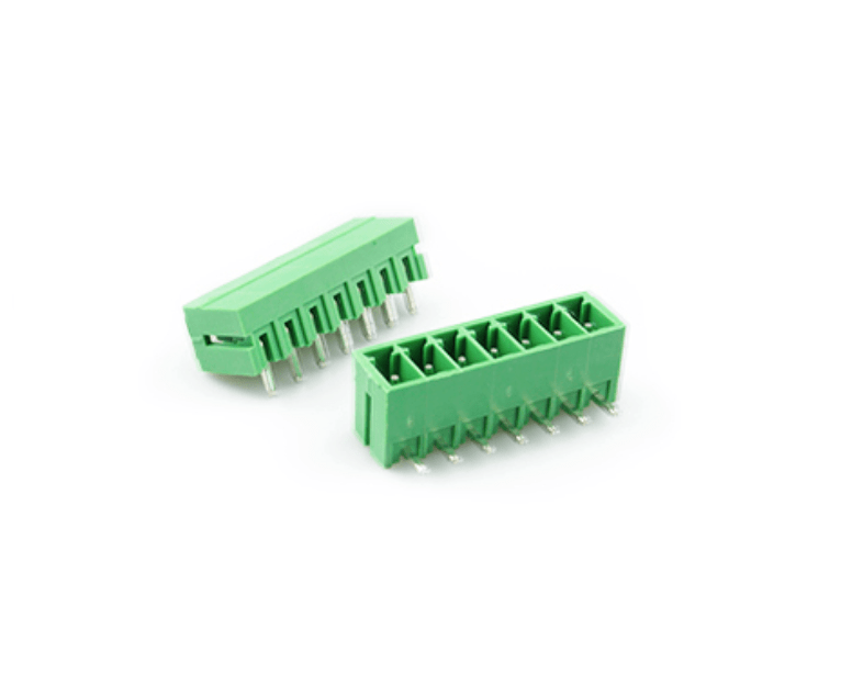TERM BLOCK MALE 3.81MM 7P 90° 4SIDE GREEN