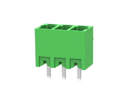 TERM BLOCK MALE 3.81MM 3P 180 4SIDE GREEN