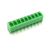 TERM BLOCK MALE 3.81MM 9P 90 4SIDE GREEN