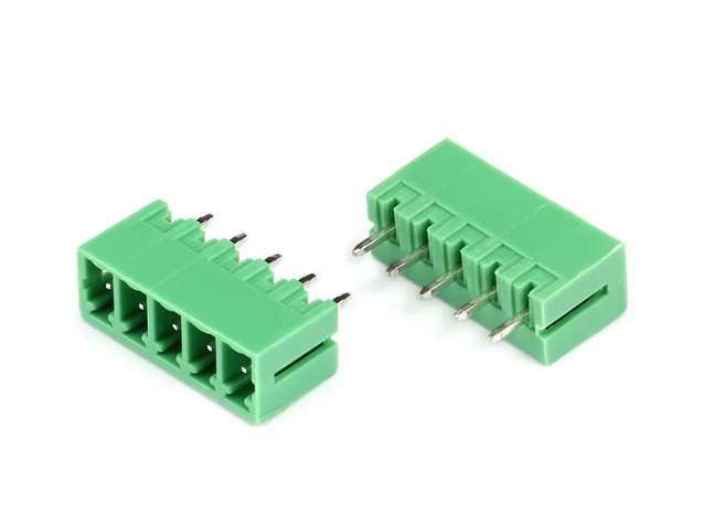 TERM BLOCK MALE 3.81MM 5P 180 4SIDE GREEN