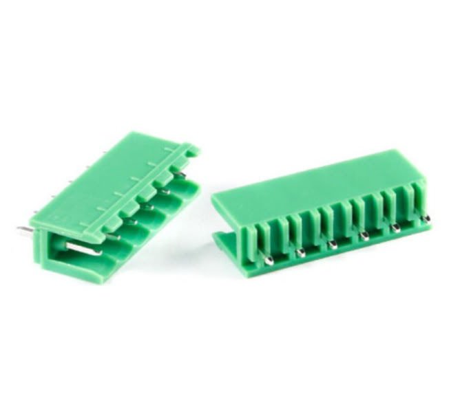 TERM BLOCK MALE 5.08MM 6P 180° 2SIDE GREEN