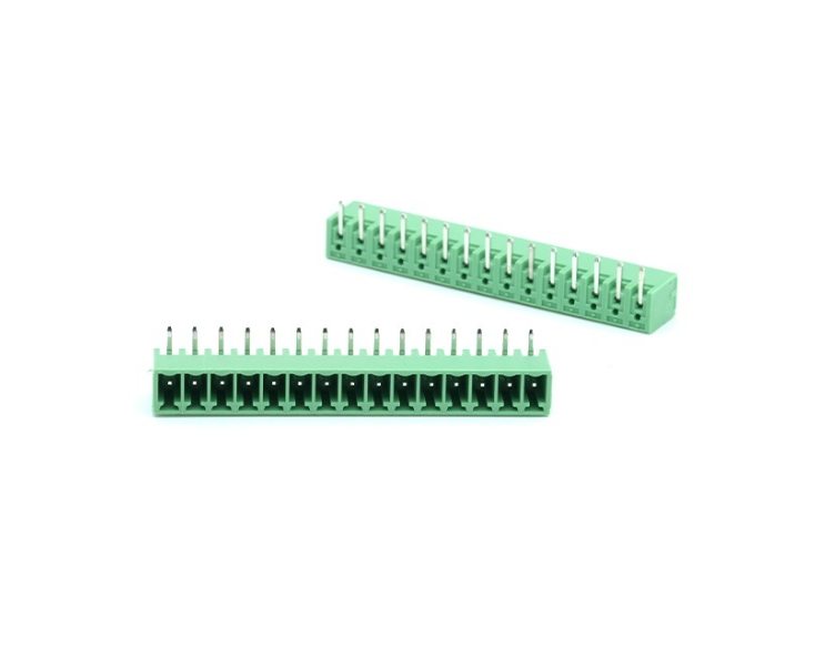 TERM BLOCK MALE 3.81MM 15P 90 4SIDE GREEN