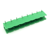 TERM BLOCK MALE 7.62MM 8P 90 2SIDE GREEN