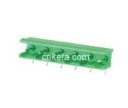 TERM BLOCK MALE 7.62MM 6P 90 2SIDE GREEN