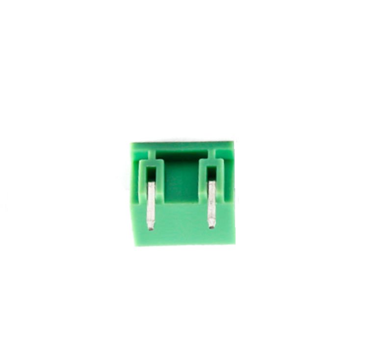 TERM BLOCK MALE 7.62MM 2P 90 4SIDE GREEN