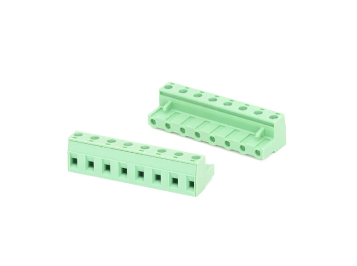 TERM BLOCK PLUG 7.62MM 8P STR GREEN