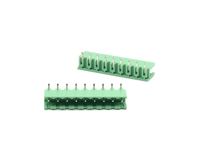 TERM BLOCK MALE 5.08MM 9P 90 2SIDE GREEN