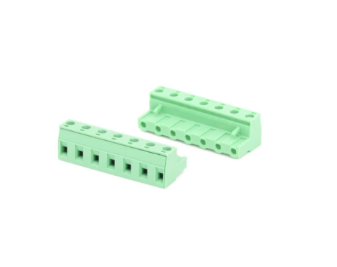 TERM BLOCK PLUG 7.62MM 7P STR GREEN