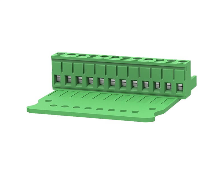 TERM BLOCK PLUG 5.08MM 12P SR-180° GREEN