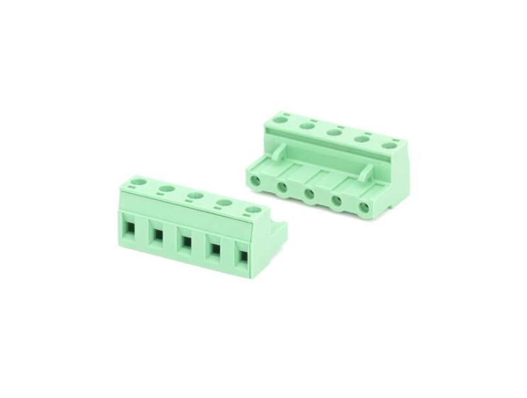 TERM BLOCK PLUG 7.62MM 5P STR GREEN