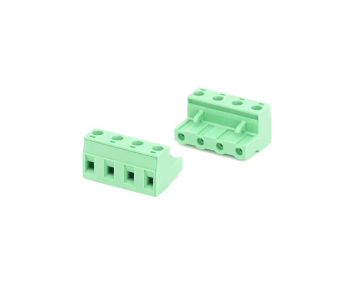 TERM BLOCK PLUG 7.62MM 4P STR GREEN