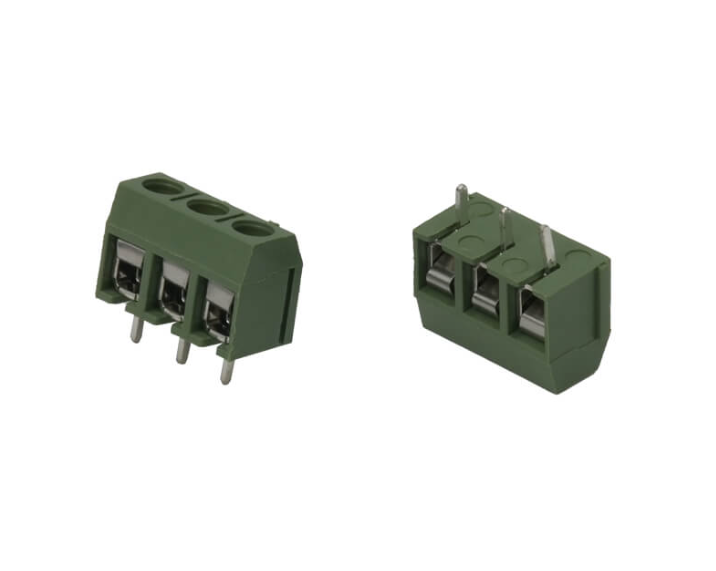 TERM BLOCK WB 10MM 5.08MM 3P 180° GREEN