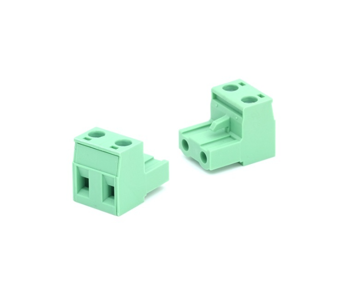 TERM BLOCK PLUG 7.62MM 2P STR GREEN