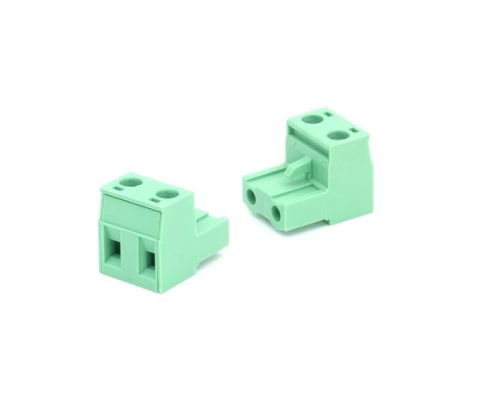 TERM BLOCK PLUG 7.62MM 2P STR GREEN
