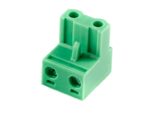 TERM BLOCK PLUG 7.62MM 2P STR GREEN