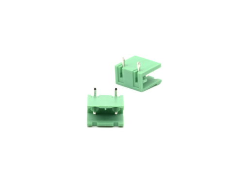 TERM BLOCK MALE 7.62MM 2P 90 2SIDE GREEN
