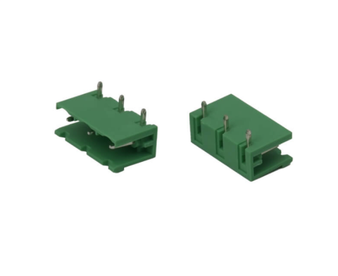 TERM BLOCK MALE 7.62MM 3P 90 2SIDE GREEN