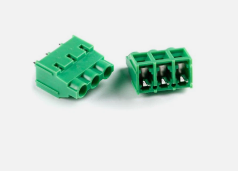 TERM BLOCK WB 21.5MM 7.62MM 3P 180 GREEN